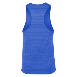 Zelus-Nike Dry Miler Mens Singlet - Royal Blue/White