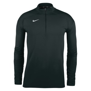 Zelus-Nike Dry Element Half Zip Running Top - Black/White