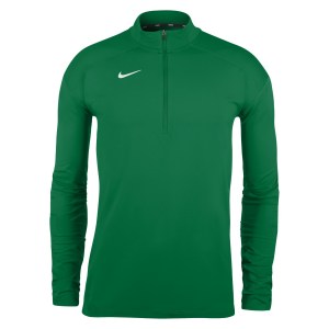 Zelus-Nike Dry Element Half Zip Running Top - Pine Green/White