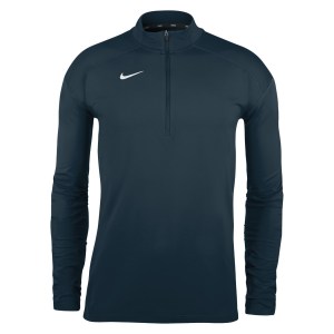 Zelus-Nike Dry Element Half Zip Running Top - Obsidian/White