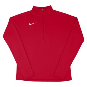 Zelus-Nike Dry Element Half Zip Running Top - University Red/White