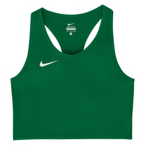 Zelus-Nike Cover Running Top - Pine Green/White