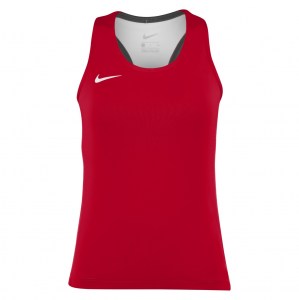 Zelus-Nike Airborne Running Top - University Red/White