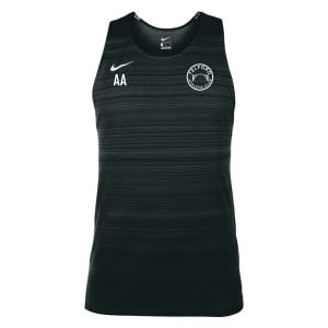 Zelus-Nike Dry Miler Mens Singlet - Black/White