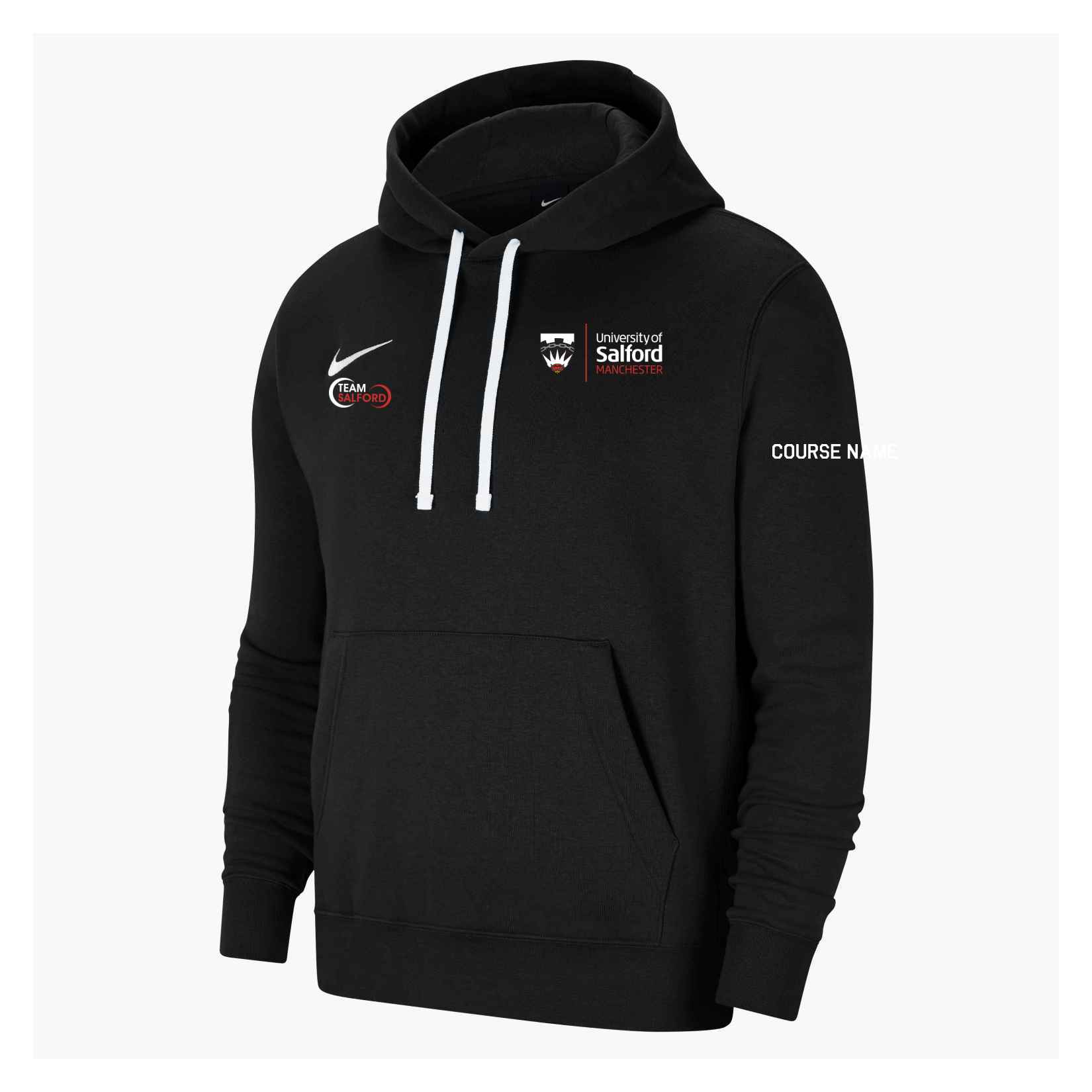 Nike Team Club 20 Fleece Hoodie (M) - Black/White/White