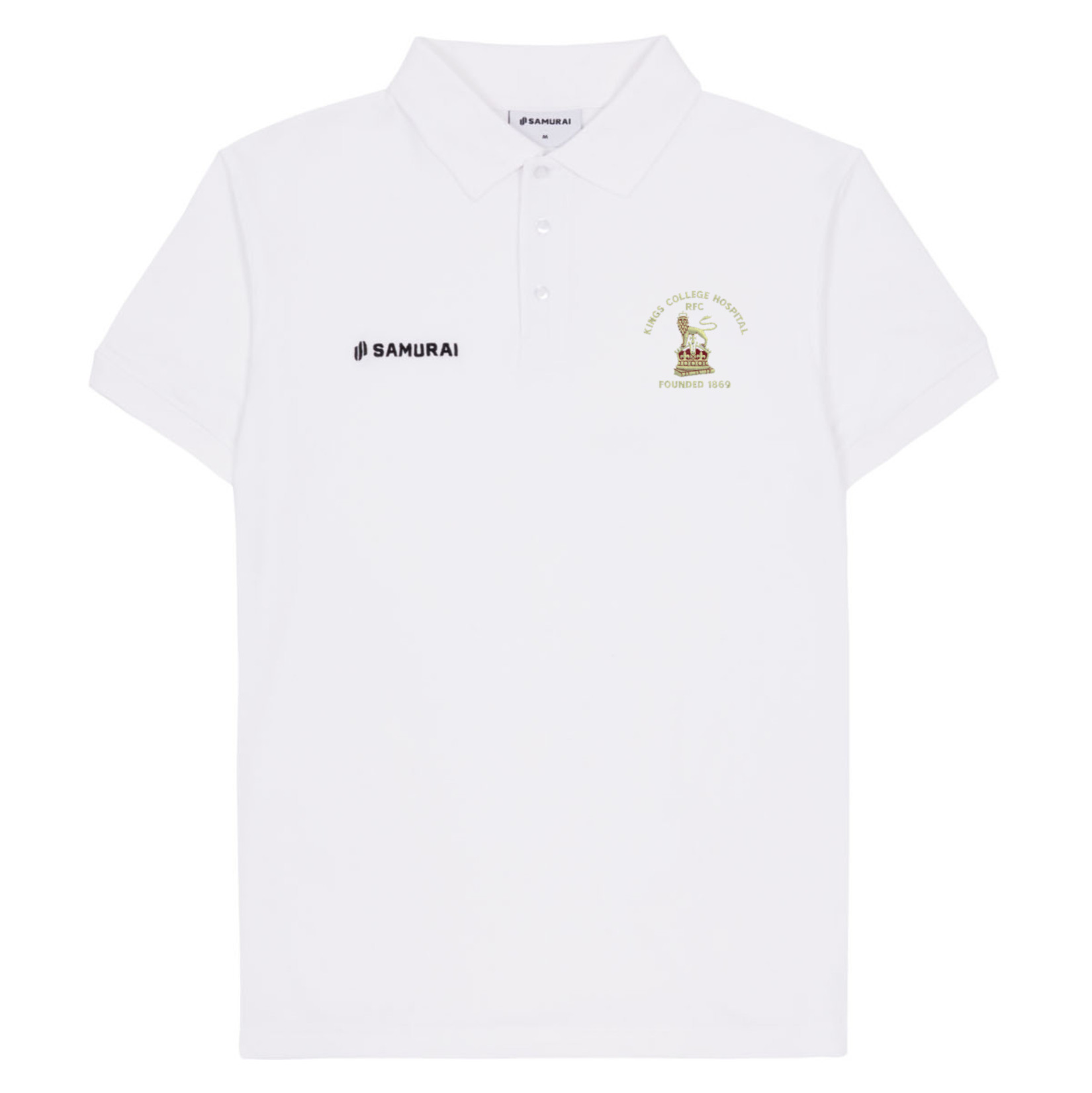 SAMURAI Pique Polo - White