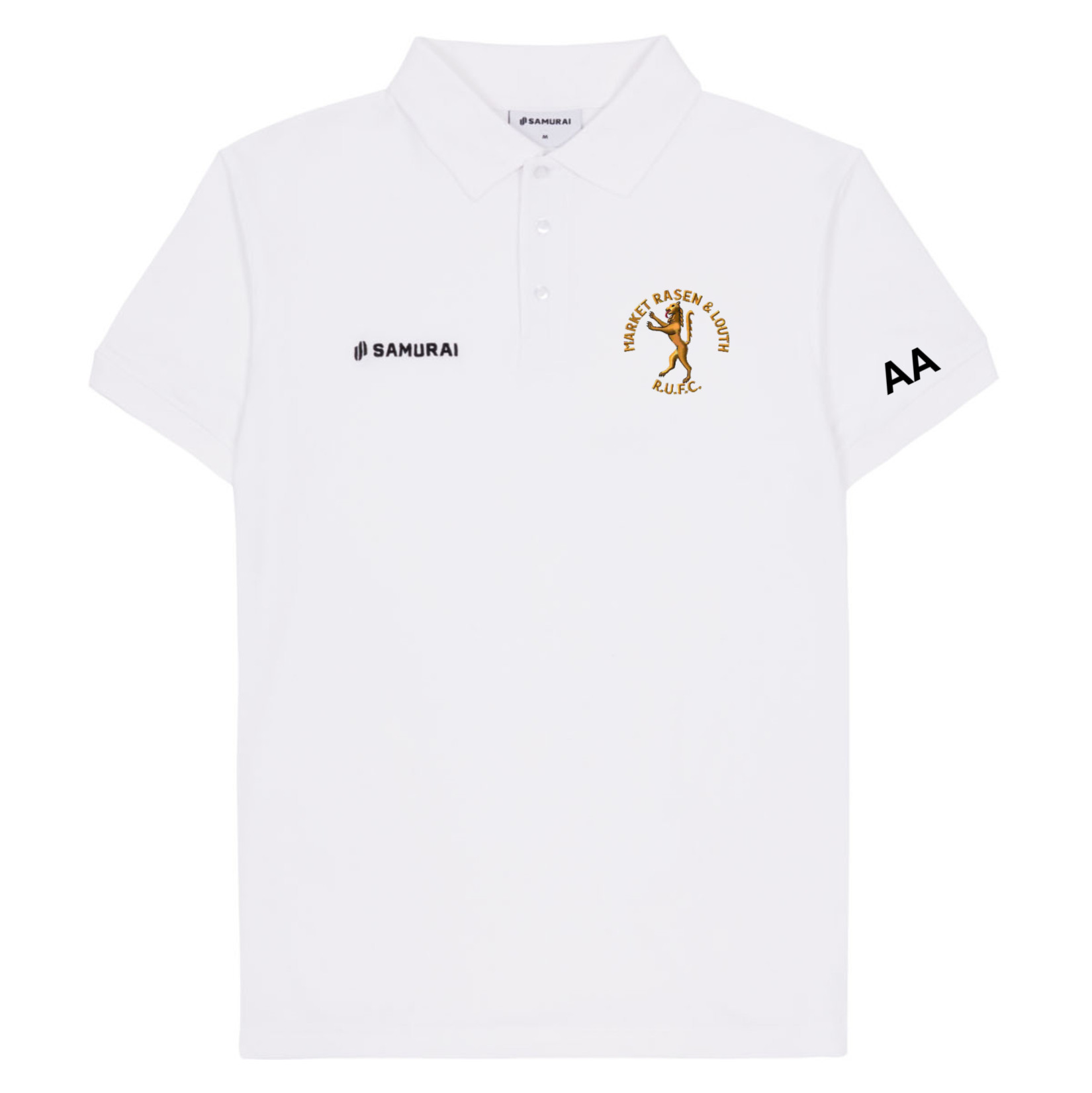 SAMURAI Pique Polo - White