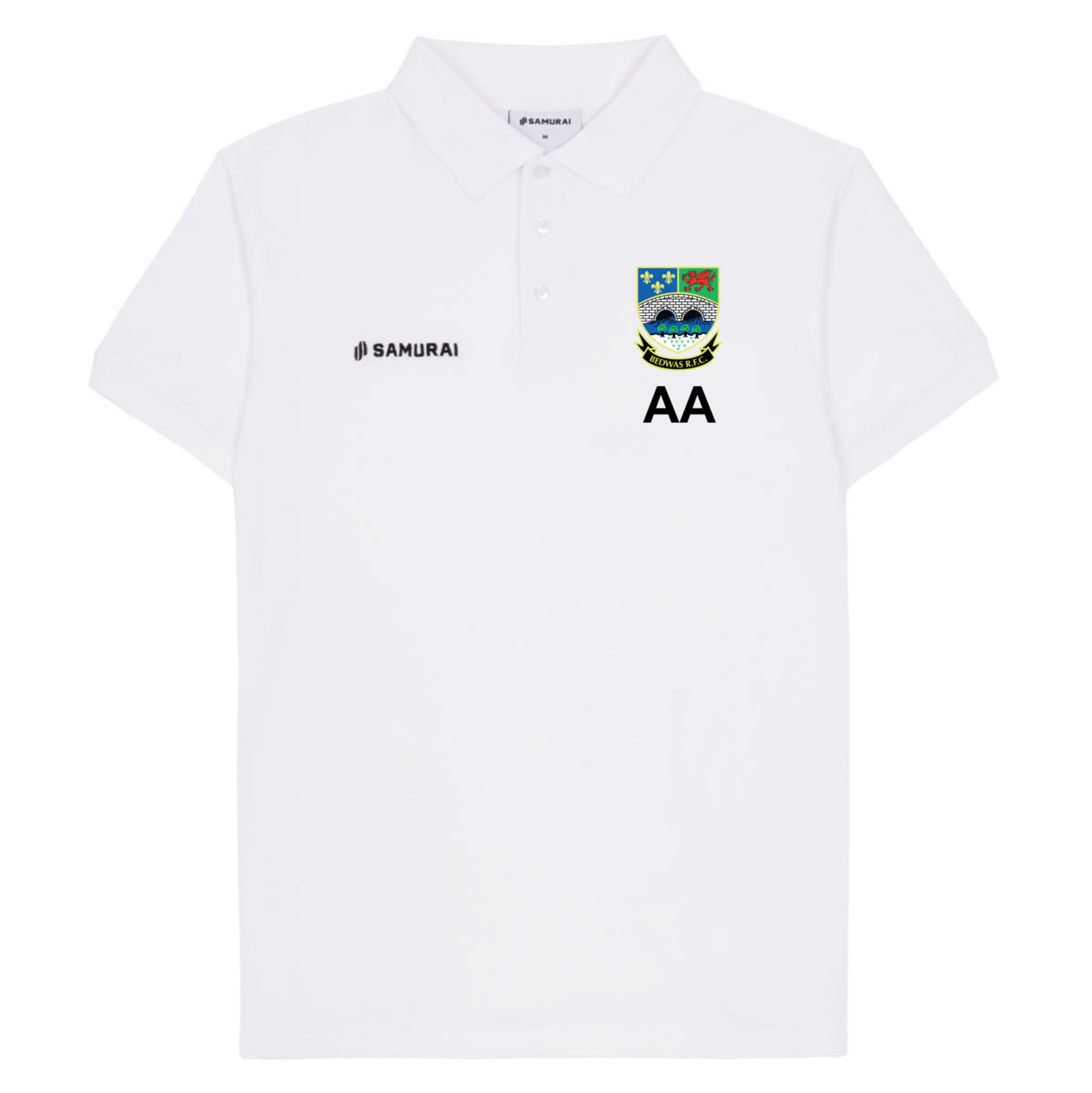 SAMURAI Pique Polo - White