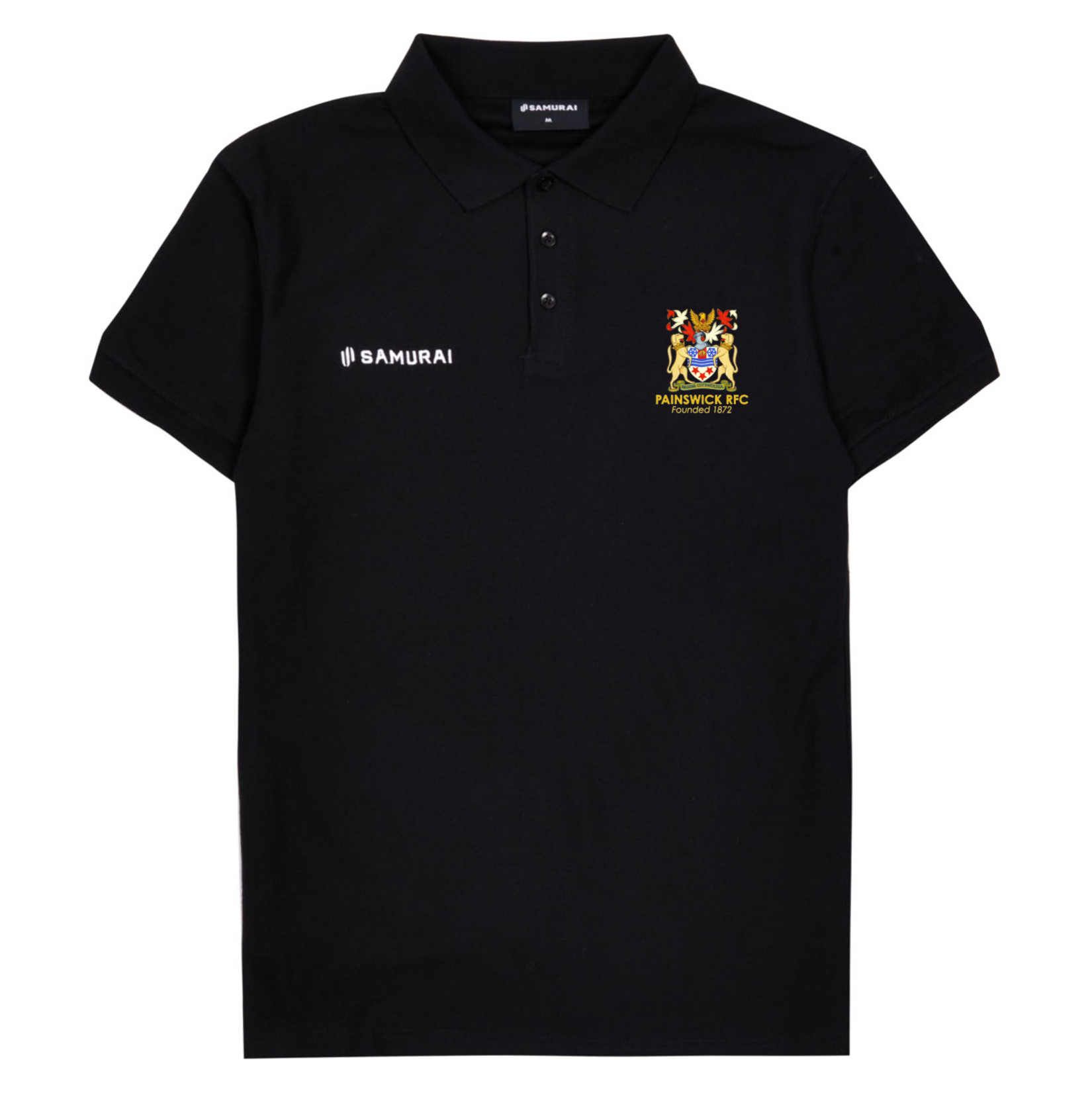 SAMURAI Pique Polo - Black