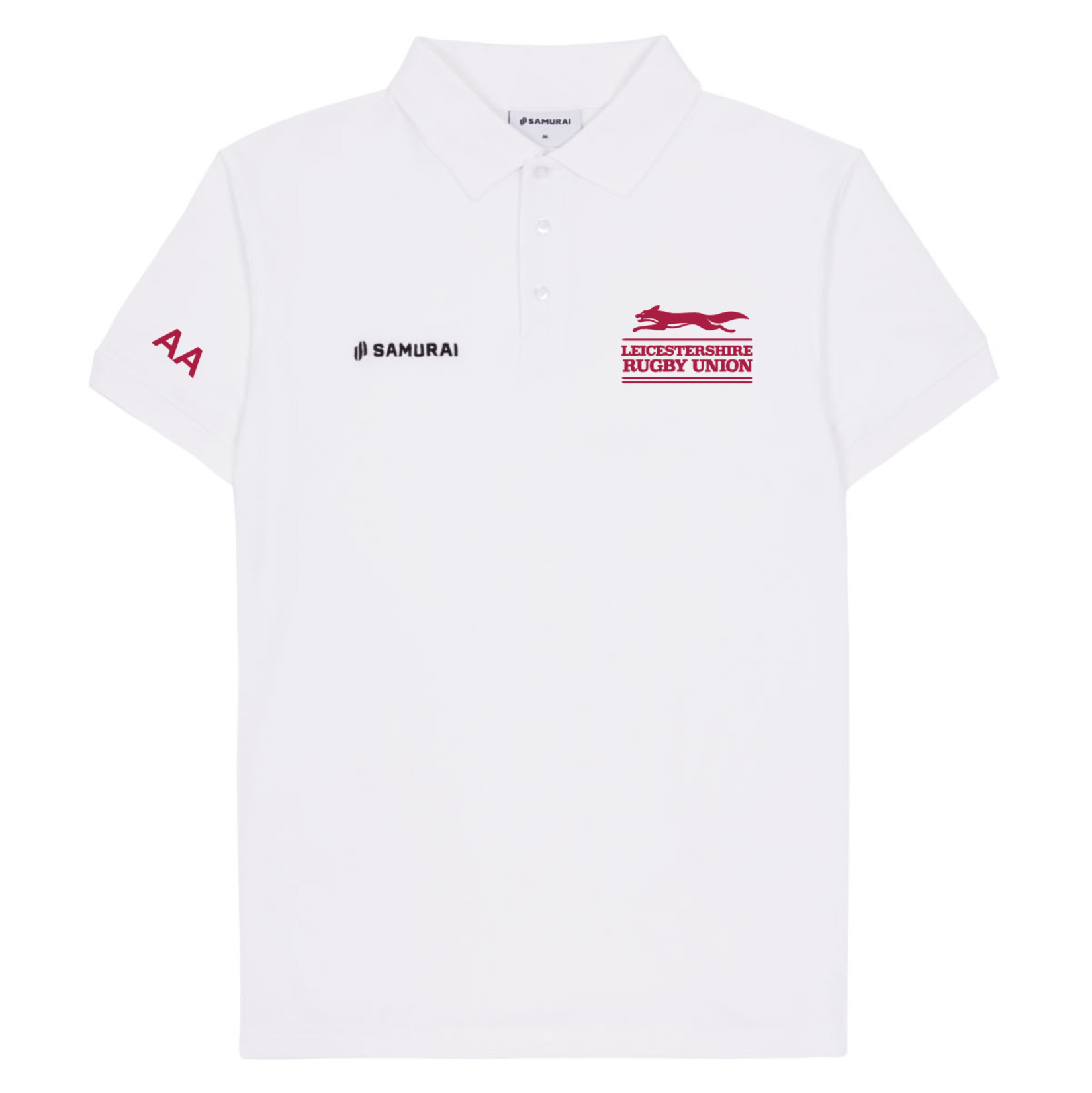 SAMURAI Pique Polo - White