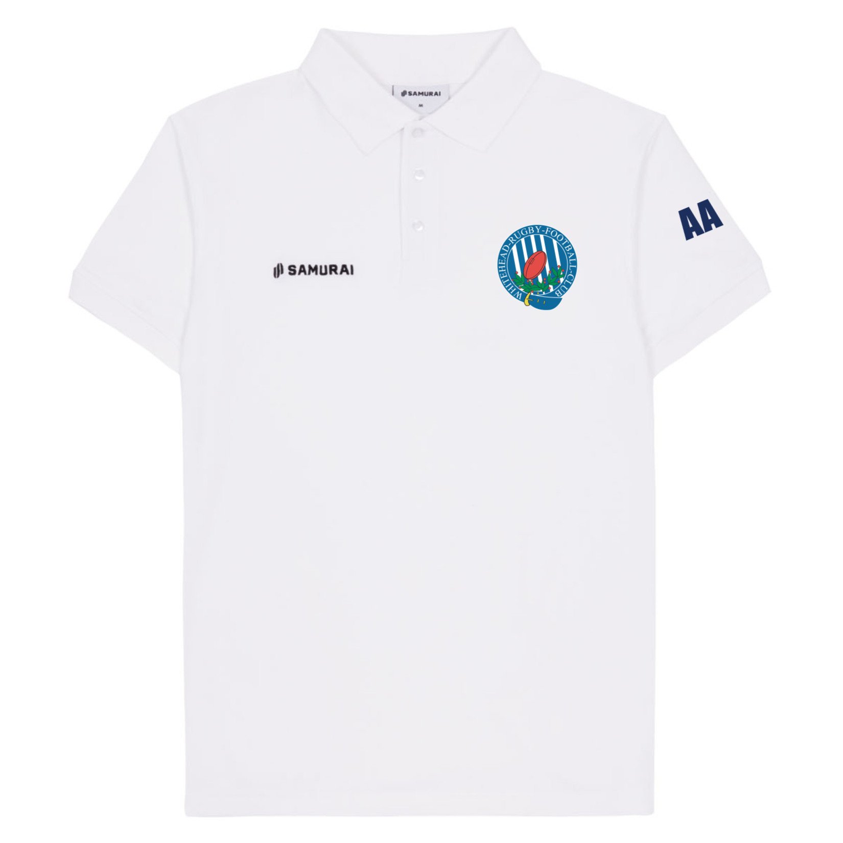 SAMURAI Pique Polo - White