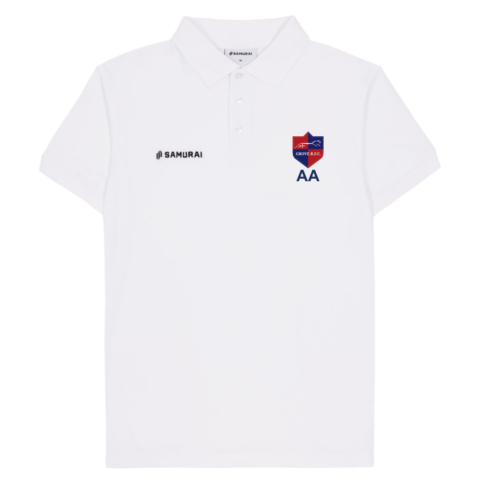 SAMURAI Pique Polo - White