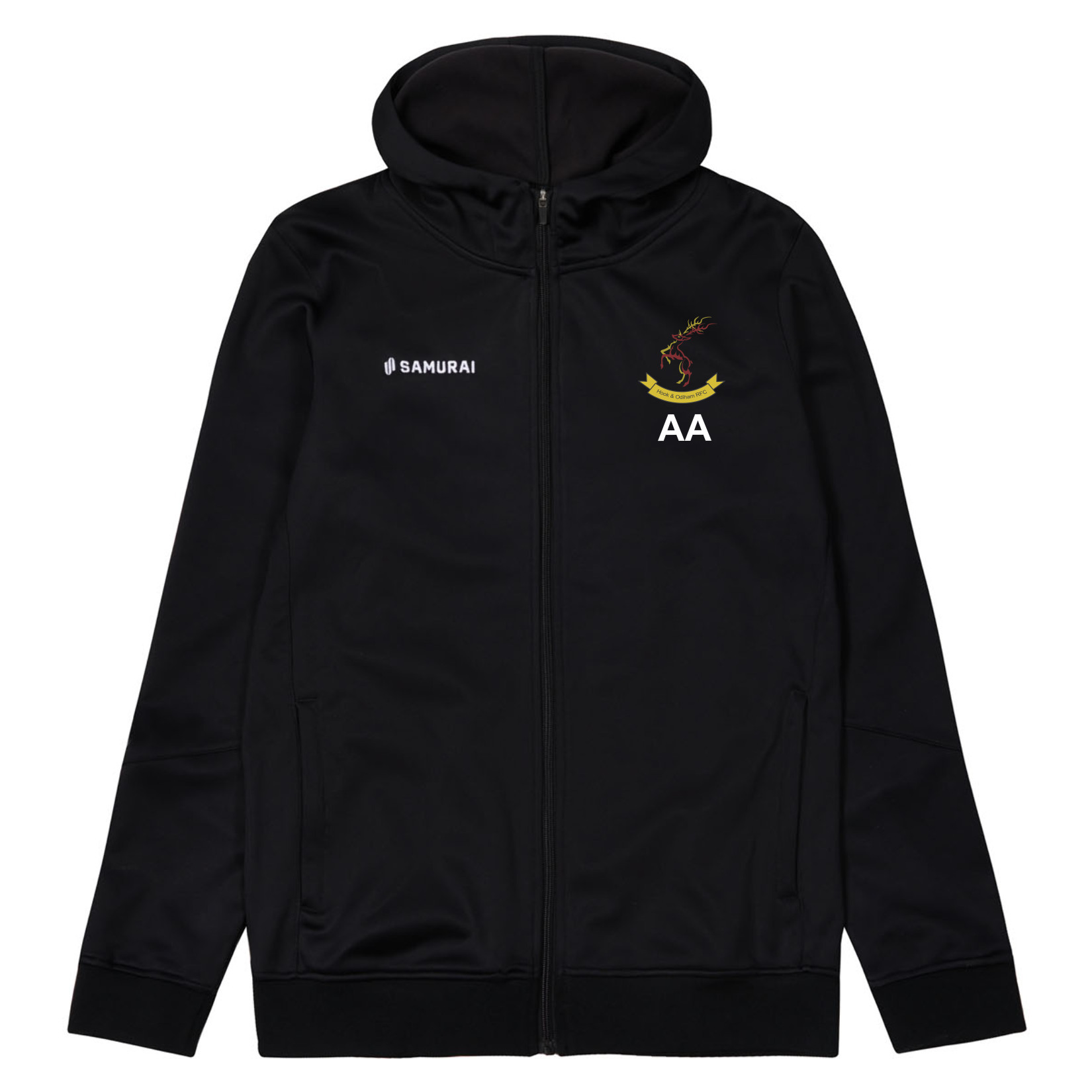 SAMURAI Tech Zip Hoodie - Black