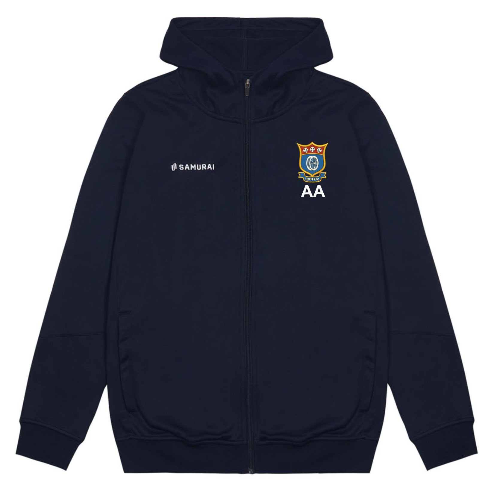 SAMURAI Tech Zip Hoodie - Navy