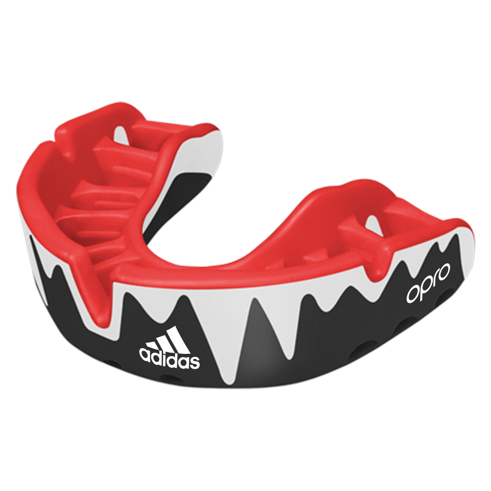 adidas-SS adidas Opro Mouthguard Platinum - Black/White/Red