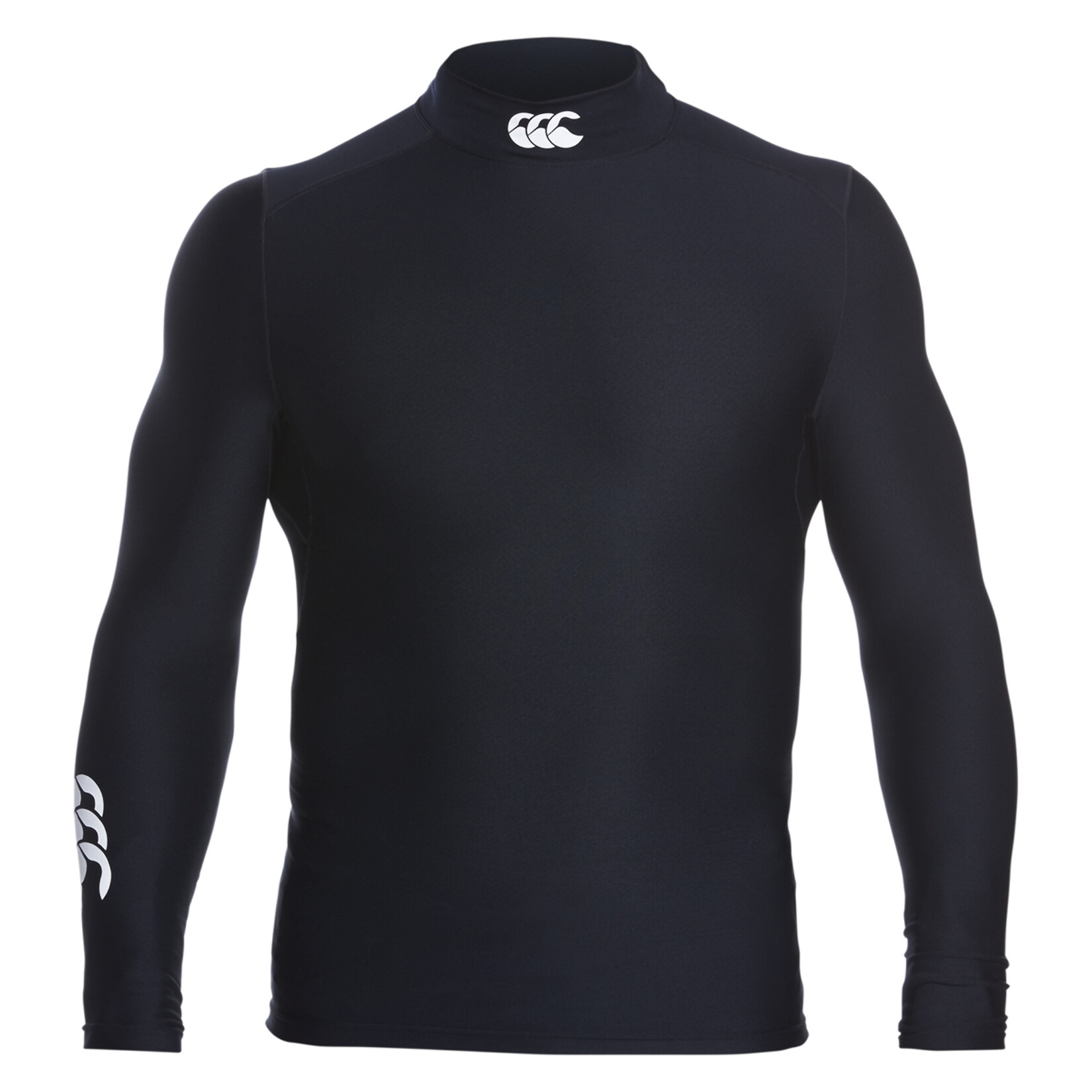Canterbury Thermoreg Baselayer Turtle Neck Long Sleeve Top - Black