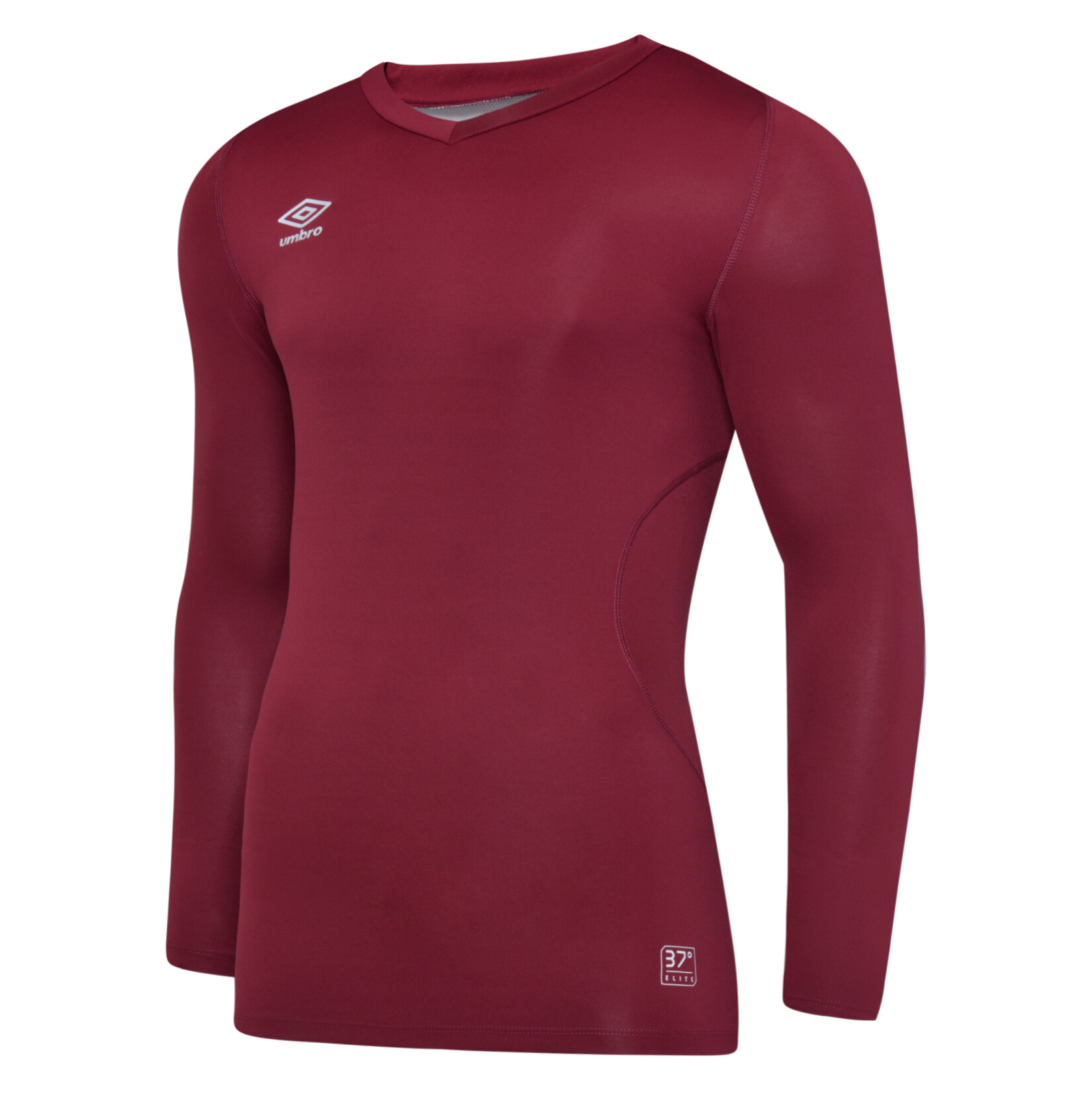 Umbro Elite V Neck Baselayer L/S - New Claret