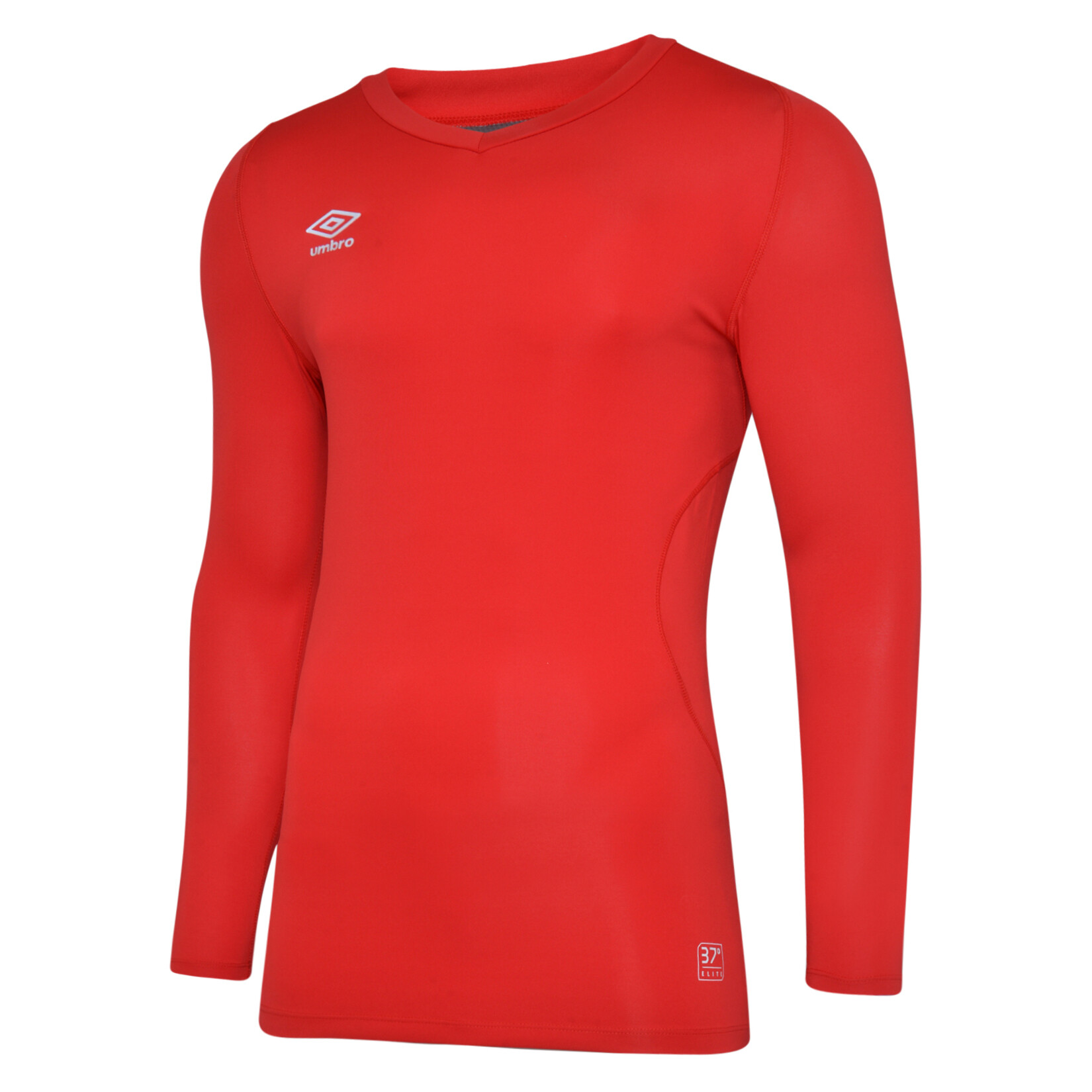 Umbro Elite V Neck Baselayer L/S - Vermillion