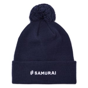 SAMURAI Bobble Beanie - Navy