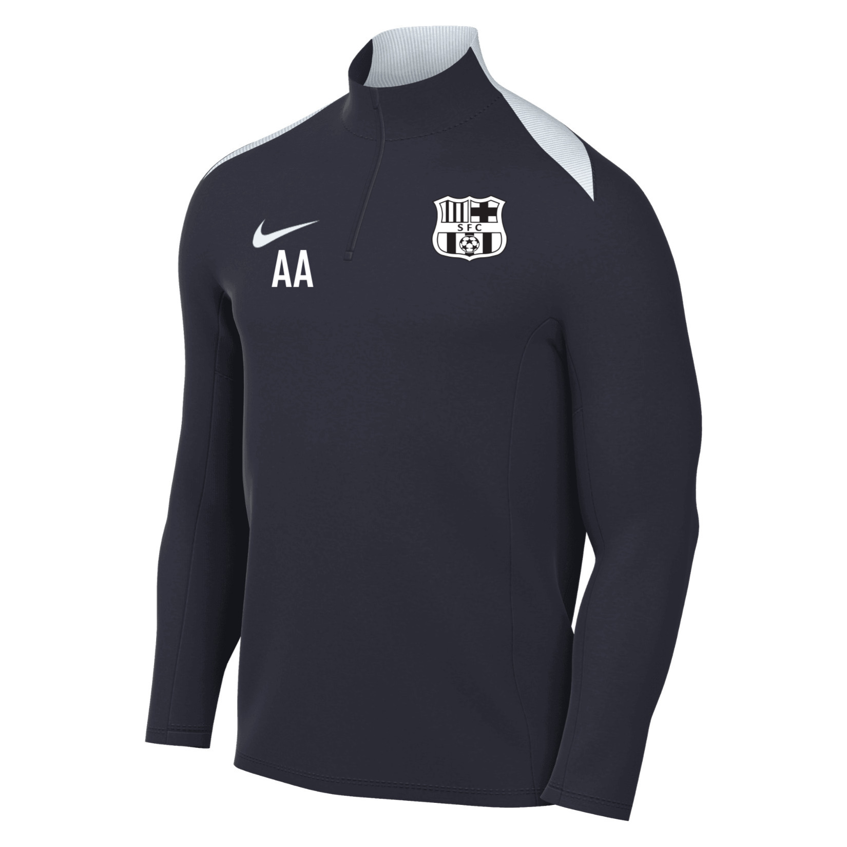 Nike Academy Pro 24 Dri-FIT Drill Top - OBSIDIAN/OBSIDIAN/WHITE/WHITE