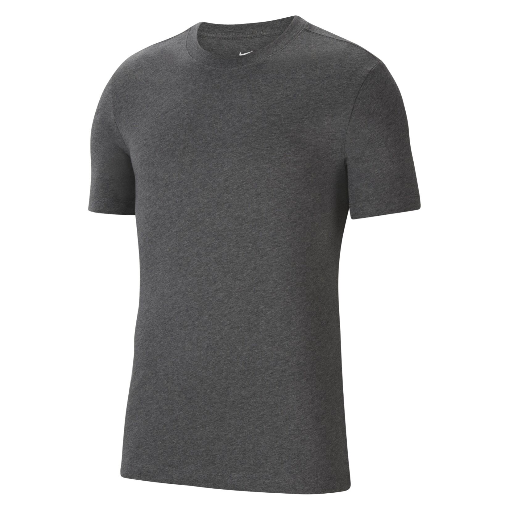 Nike Team Club 20 Cotton T-Shirt (M) - Charcoal Heather/White