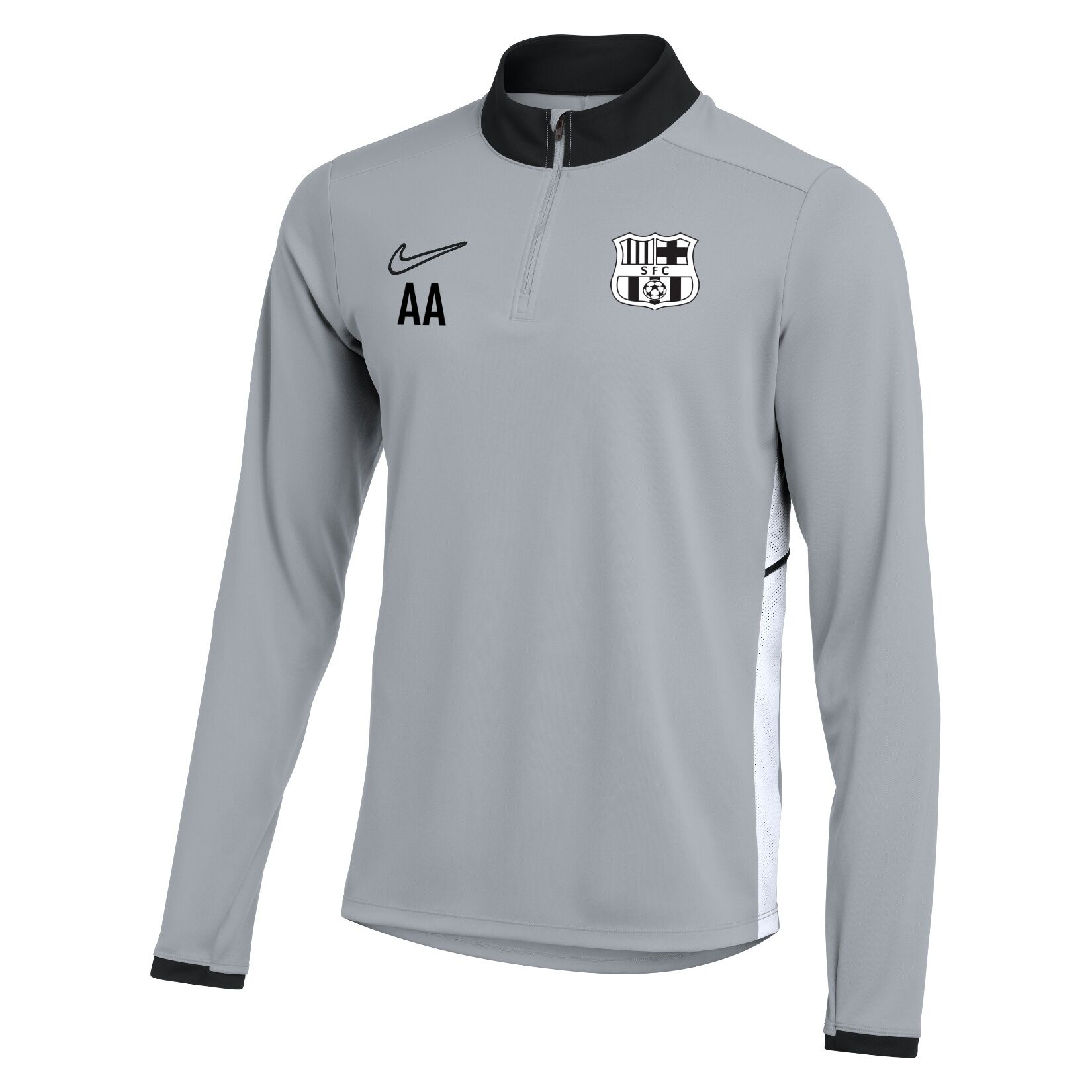 Nike Dri-FIT Academy 25 Drill Top - Wolf Grey/Black/White
