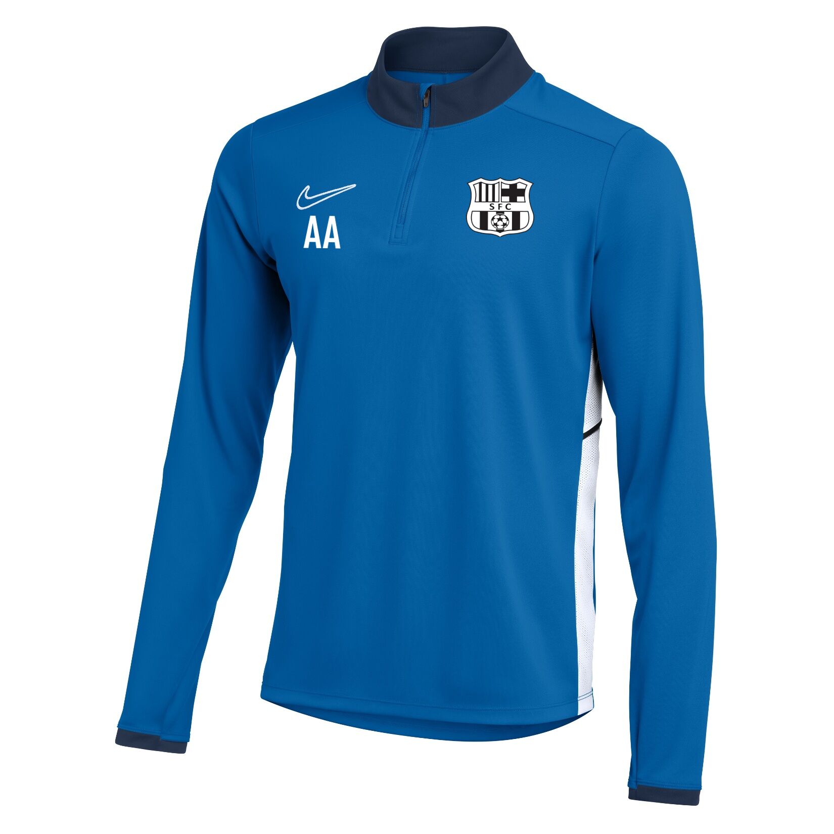 Nike Dri-FIT Academy 25 Drill Top - Royal Blue/Obsidian/White