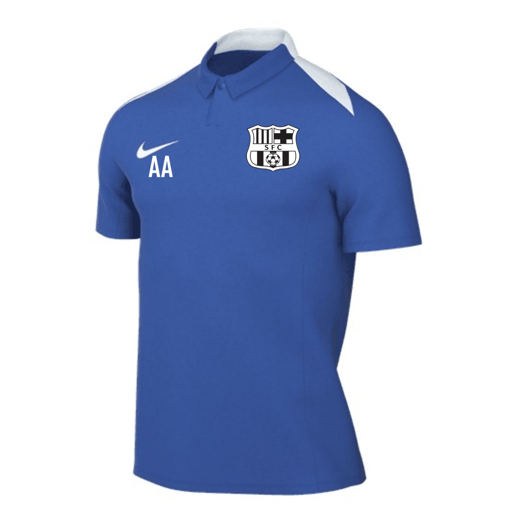 Nike Academy Pro 24 Polo - Royal Blue/Royal Blue/White/White