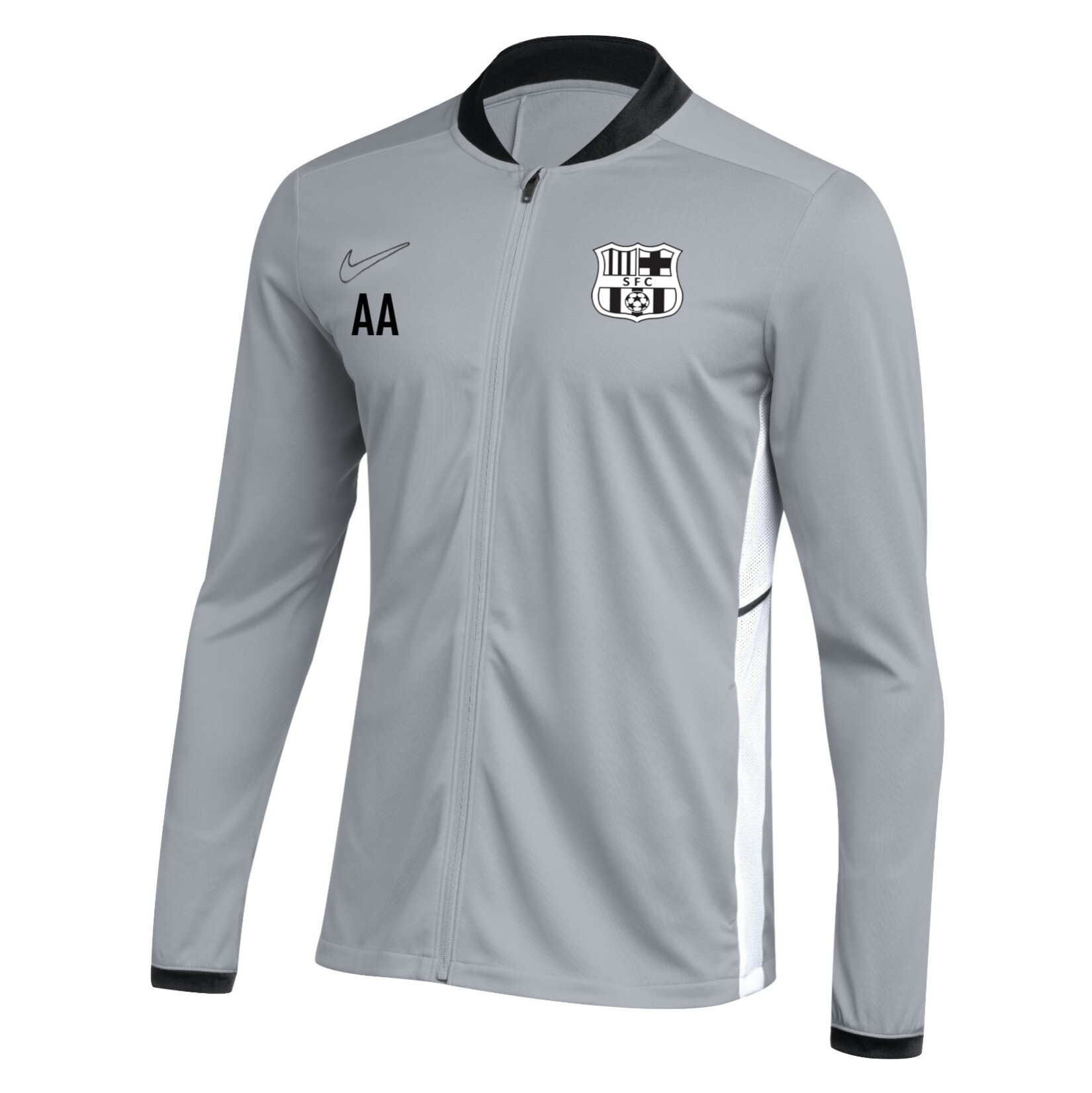 Nike Dri-FIT Academy 25 Knit Track Jacket - Wolf Grey/Black/White
