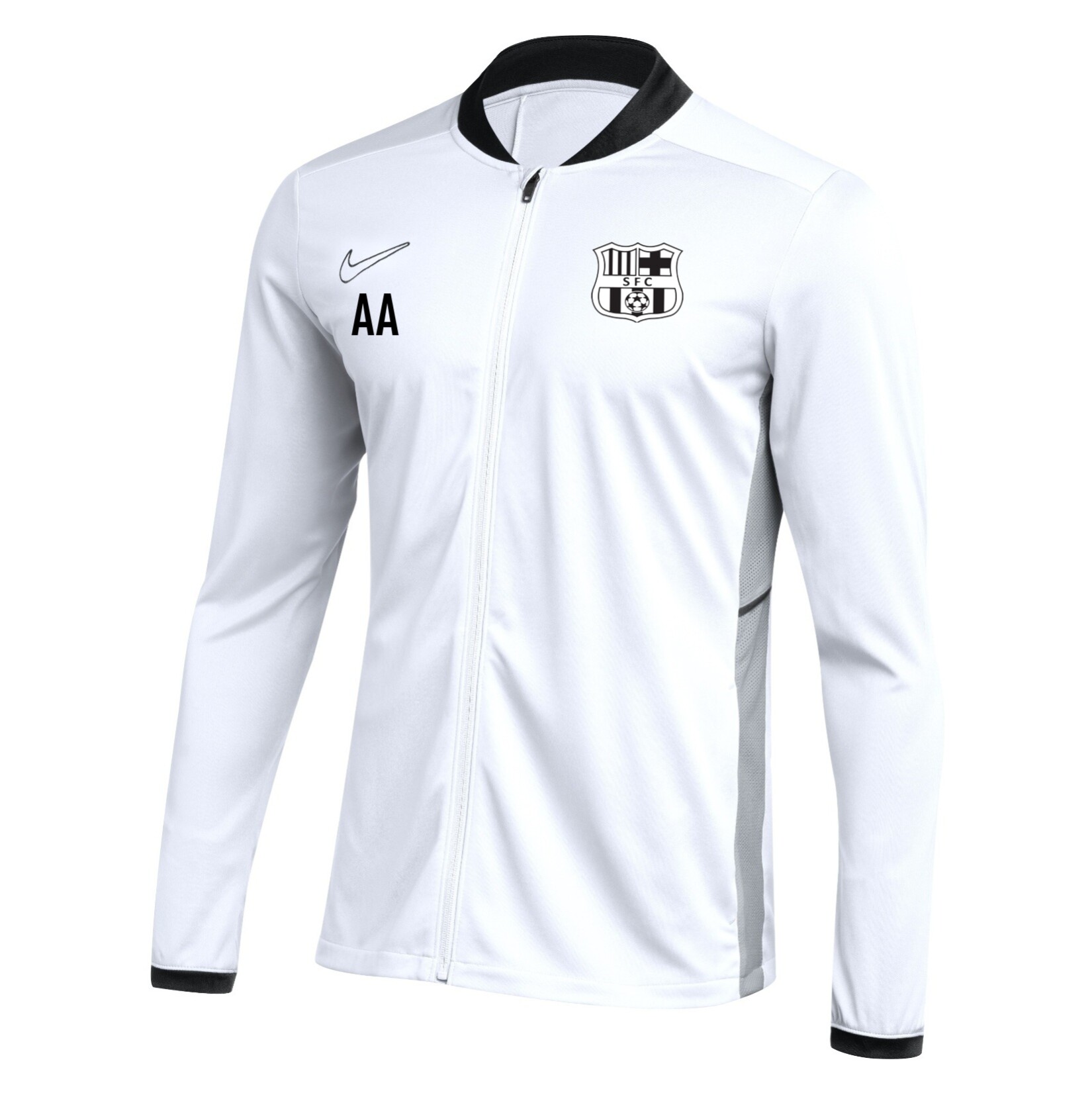 Nike Dri-FIT Academy 25 Knit Track Jacket - White/Black/Black