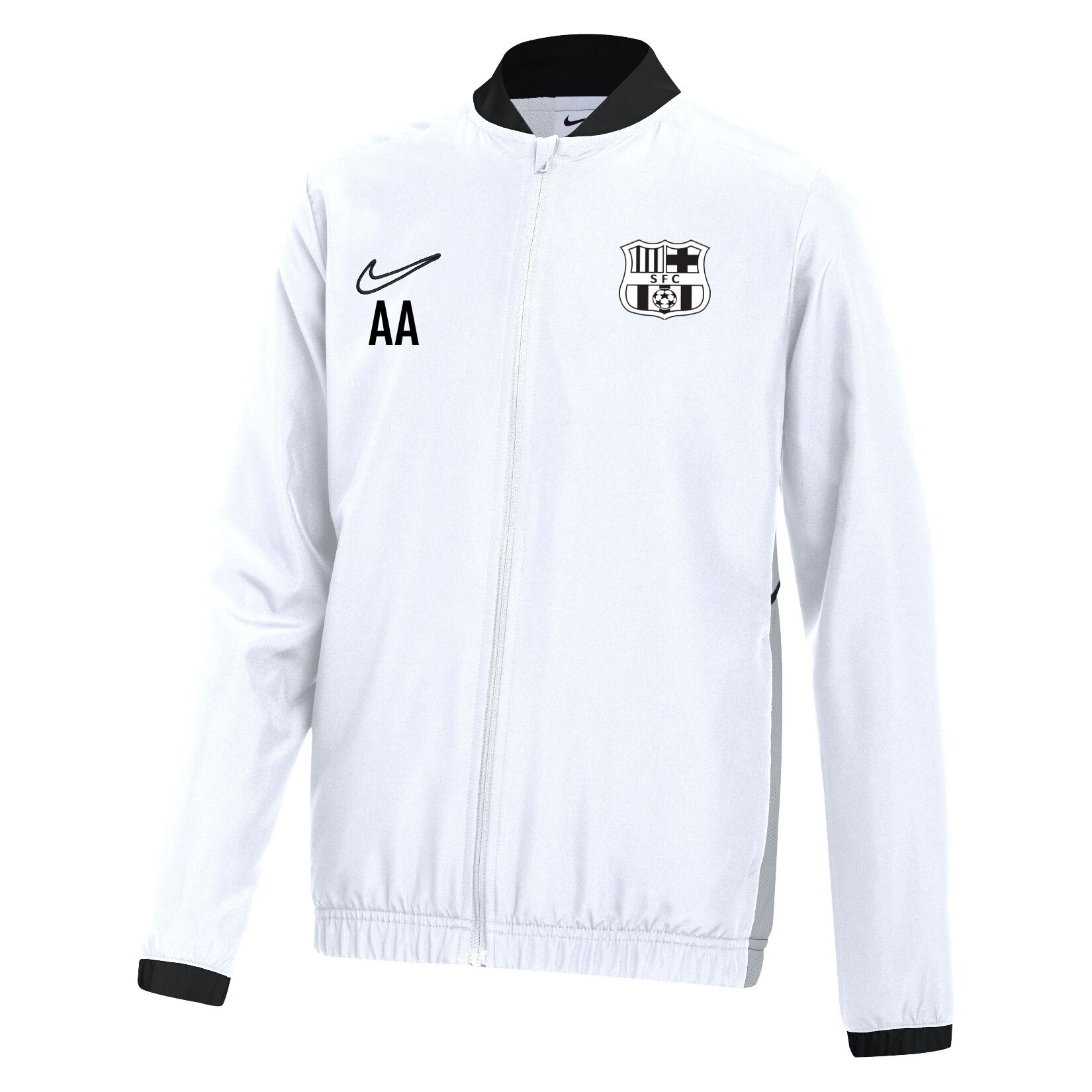 Nike Dri-FIT Academy 25 Woven Track Jacket - White/Black/Black