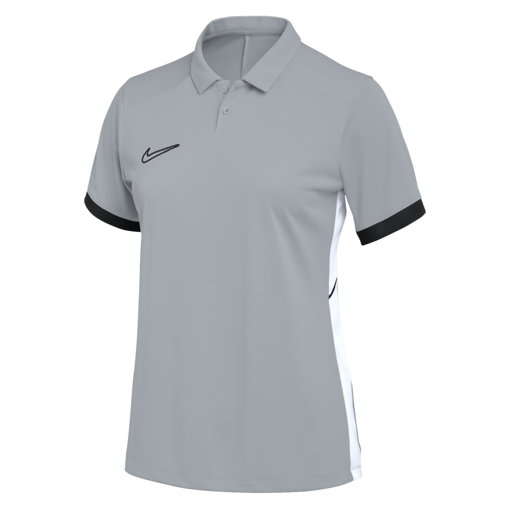 Nike Dri-FIT Academy 25 Polo (W) - Wolf Grey/Black/White