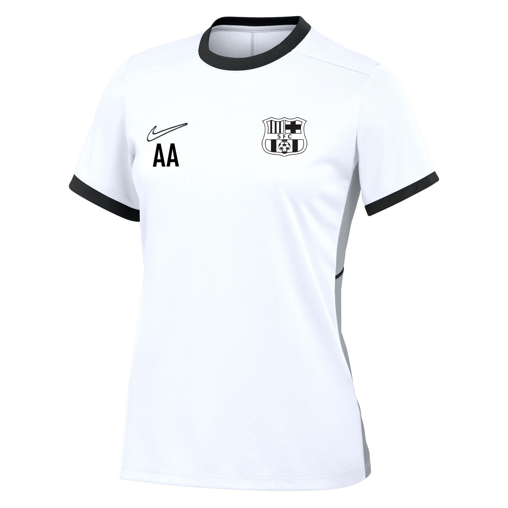 Nike Academy 25 Short-Sleeve Training Top (W) - White/Black/Black