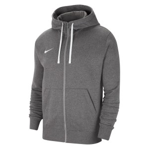 Nike Team Club 20 Fleece Full-Zip Hoodie (M) Charcoal Heathr-White-White