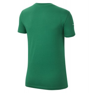 Nike Womens Team Club 20 Cotton T-Shirt (W) Pine Green-White