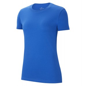 Nike Womens Team Club 20 Cotton T-Shirt (W) Royal Blue-White