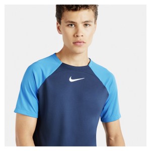 Nike Academy Pro Short Sleeve Tee Obsidian-Royal Blue-White