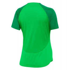 Nike Womens Academy Pro Short Sleeve Tee (W) Green Spark-Lucky Green-White