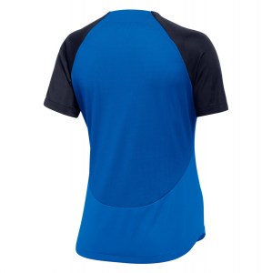 Nike Womens Academy Pro Short Sleeve Tee (W) Royal Blue-Obsidian-White