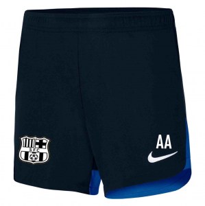 Nike Womens Academy Pro Knit Shorts Obsidian-Royal Blue-White