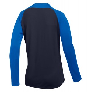 Nike Womens Academy Pro Drill Top Obsidian-Royal Blue-White