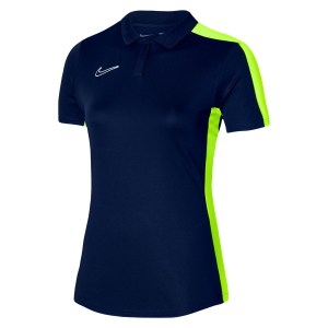 Nike Womens Dri-Fit Academy 23 Polo (W) Obsidian-Volt-White