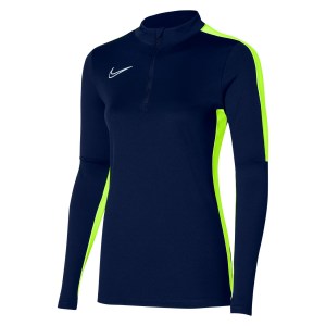 Nike Womens Dri-Fit Academy 23 Drill Top (W) Obsidian-Volt-White