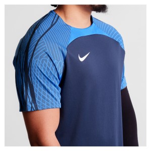 Nike Dri-Fit Strike 23 Short Sleeve Tee Obsidian-Royal Blue-White