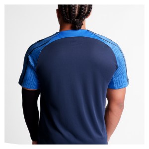 Nike Dri-Fit Strike 23 Short Sleeve Tee Obsidian-Royal Blue-White