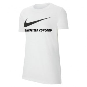 Nike Womens Team Club 20 Swoosh Tee (W) White-Black