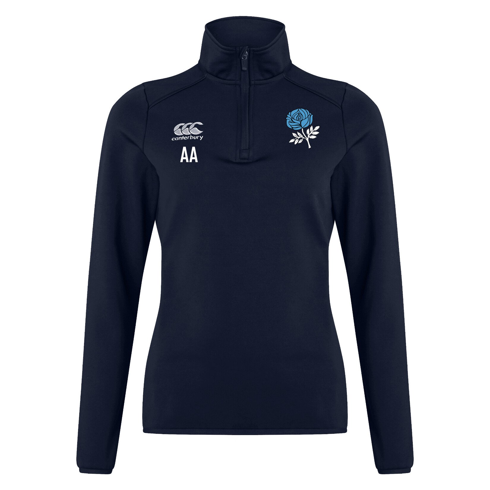 Canterbury Club 1/4 Zip Midlayer Training Top (W) - Navy