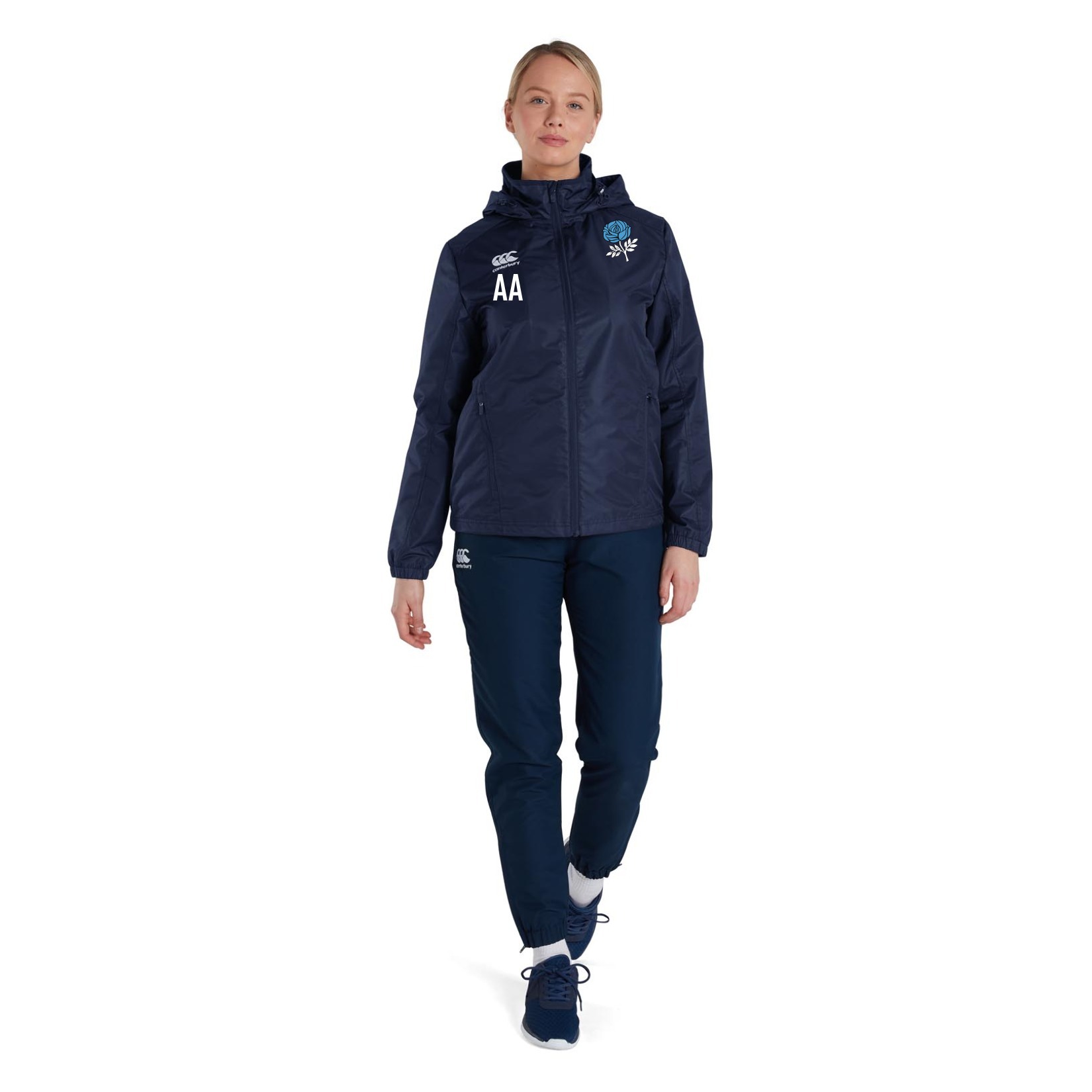 Canterbury Club Vaposhield Full Zip Rain Jacket (W) - Navy