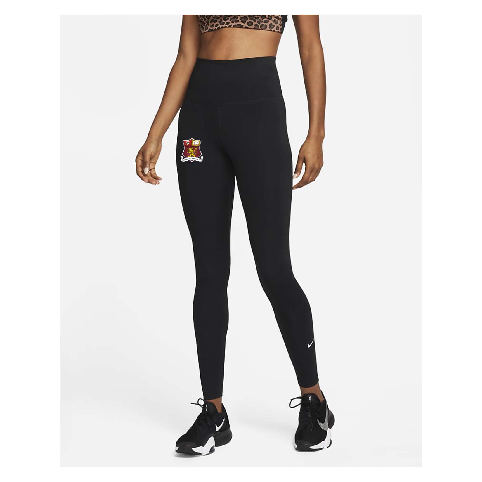 Nike One Womens High-Rise Leggings - Black/White