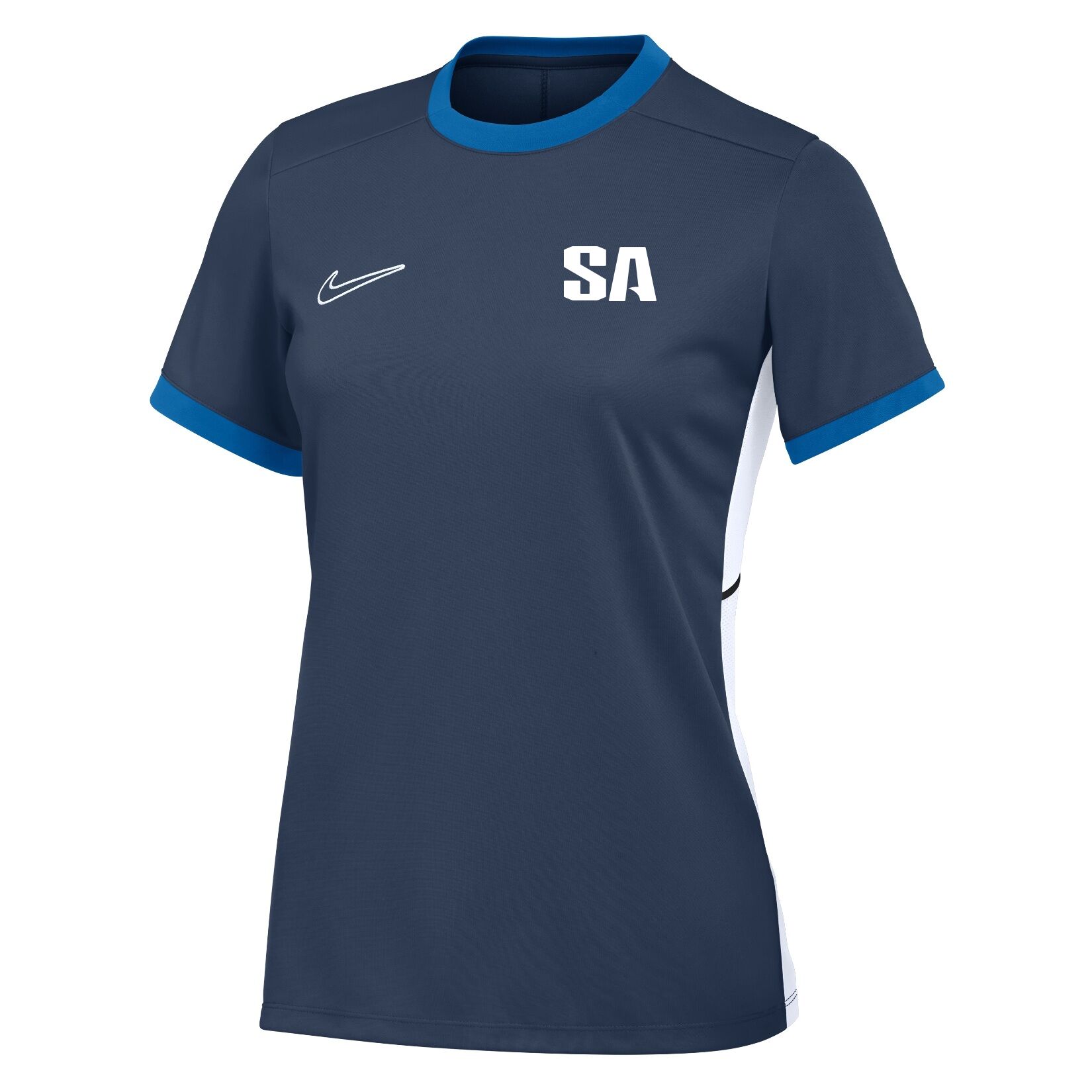 Nike Academy 25 Short-Sleeve Training Top (W) - Obsidian/Royal Blue/White